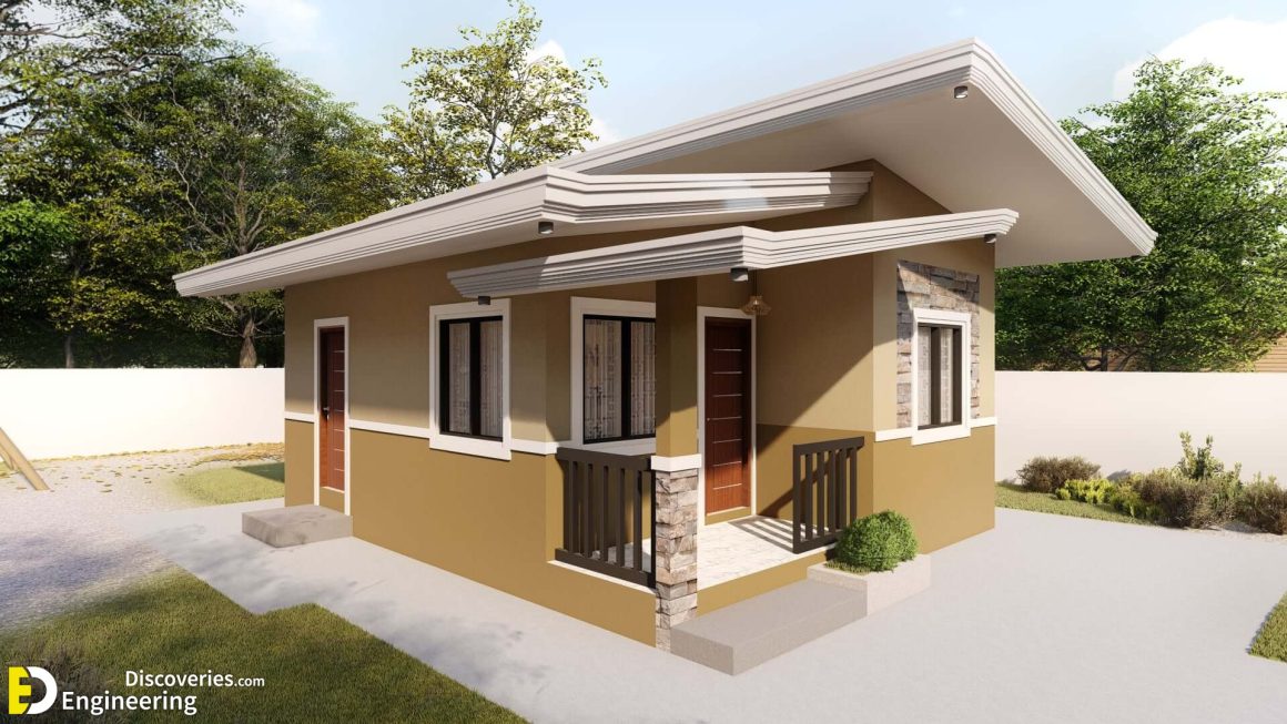 47 Sq.m Bungalow House Design With 2 Bedroom | Engineering Discoveries