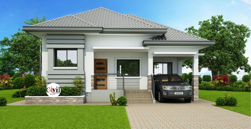 84 Sq.m. One Storey House Design With 3 Bedrooms 