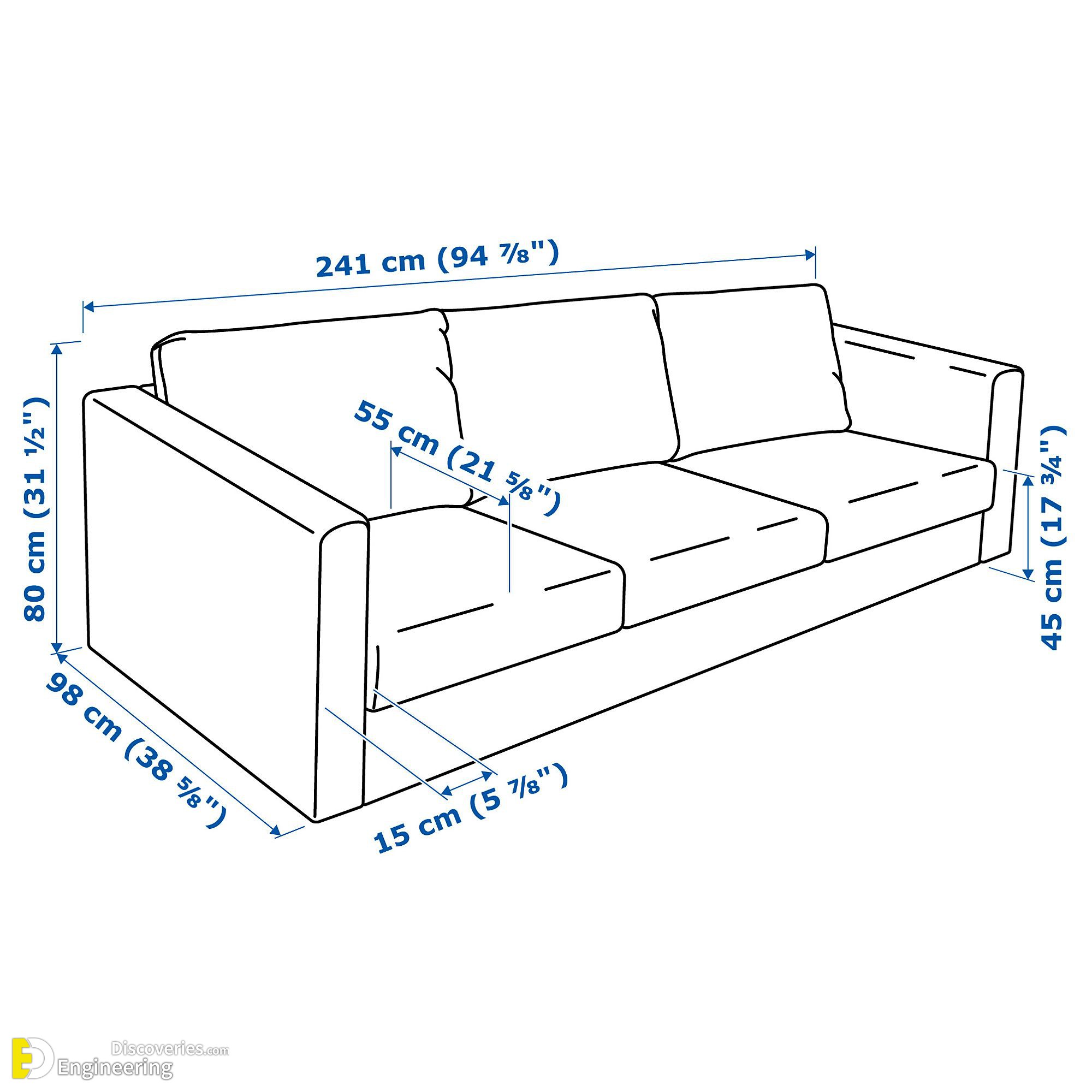 Standard Sizes And Dimensions Of Home Furniture Engineering Discoveries