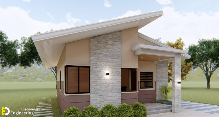 Bungalow House Design 8x9 Meters With 3 Bedroom | Engineering Discoveries