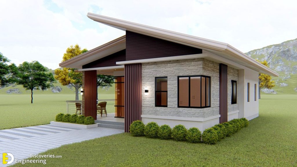 Simple Bungalow House 7.50m x 11.00m With 3-Bed | Engineering Discoveries