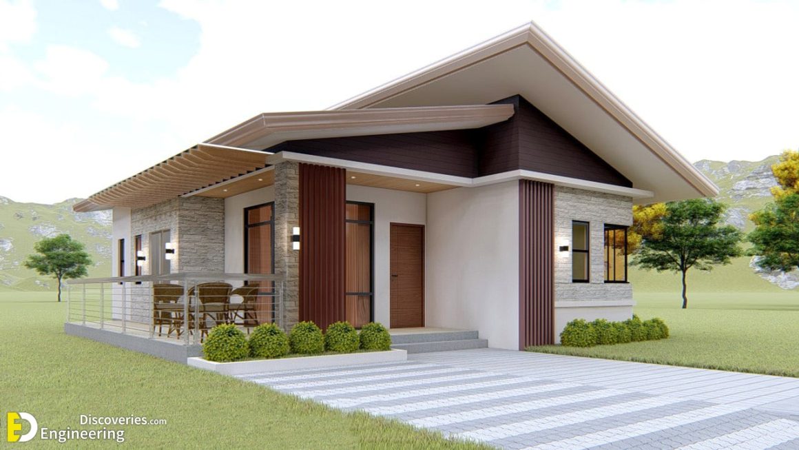 Simple Bungalow House 7.50m x 11.00m With 3-Bed | Engineering Discoveries