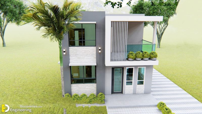 2 Storey Modern Minimalist House Design 6.5m x7.0m With 3 Bedroom ...