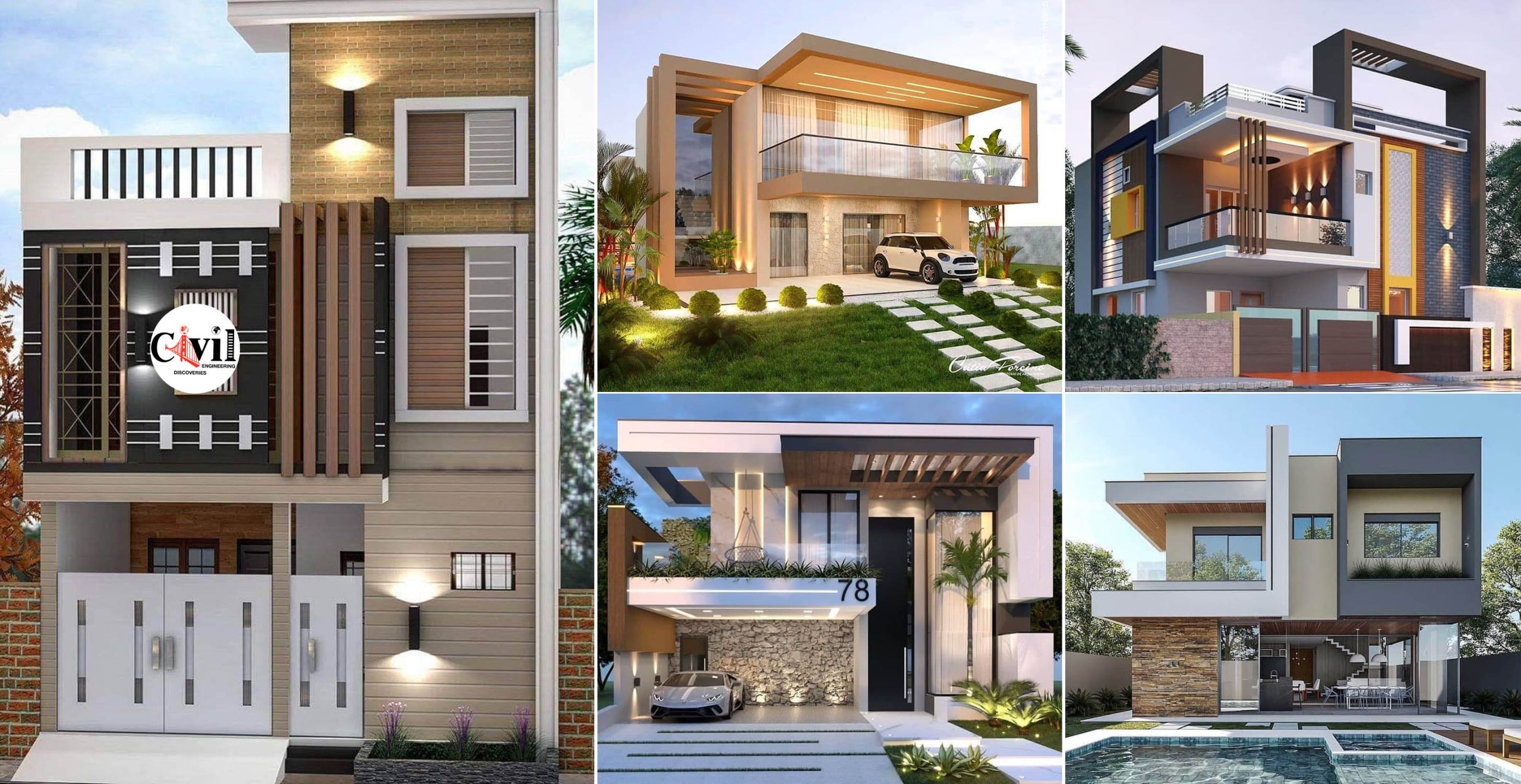 51 Modern House Front Elevation Design