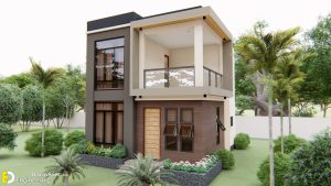 Small 2-Storey House Design 6.0m x 7.0m With 3 Bedrooms | Engineering ...