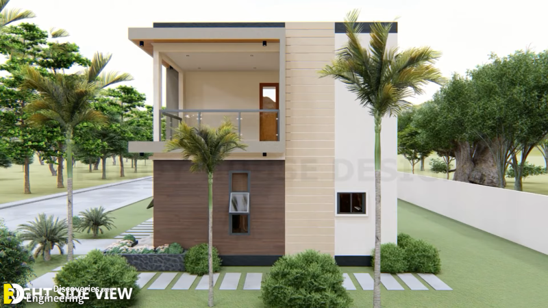 Small 2-Storey House Design 6.0m x 7.0m With 3 Bedrooms | Engineering ...