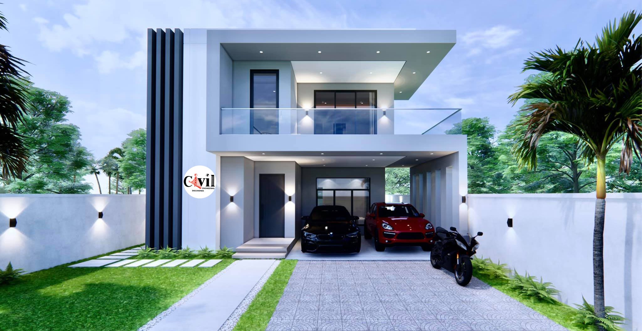 Modern Exterior House Design Ideas For 2021 Engineeri Vrogue Co   94 SQ.M. Two Storey House Design Plans 8.5.0m X 11.0m With 4 Bedroom 2048x1056 