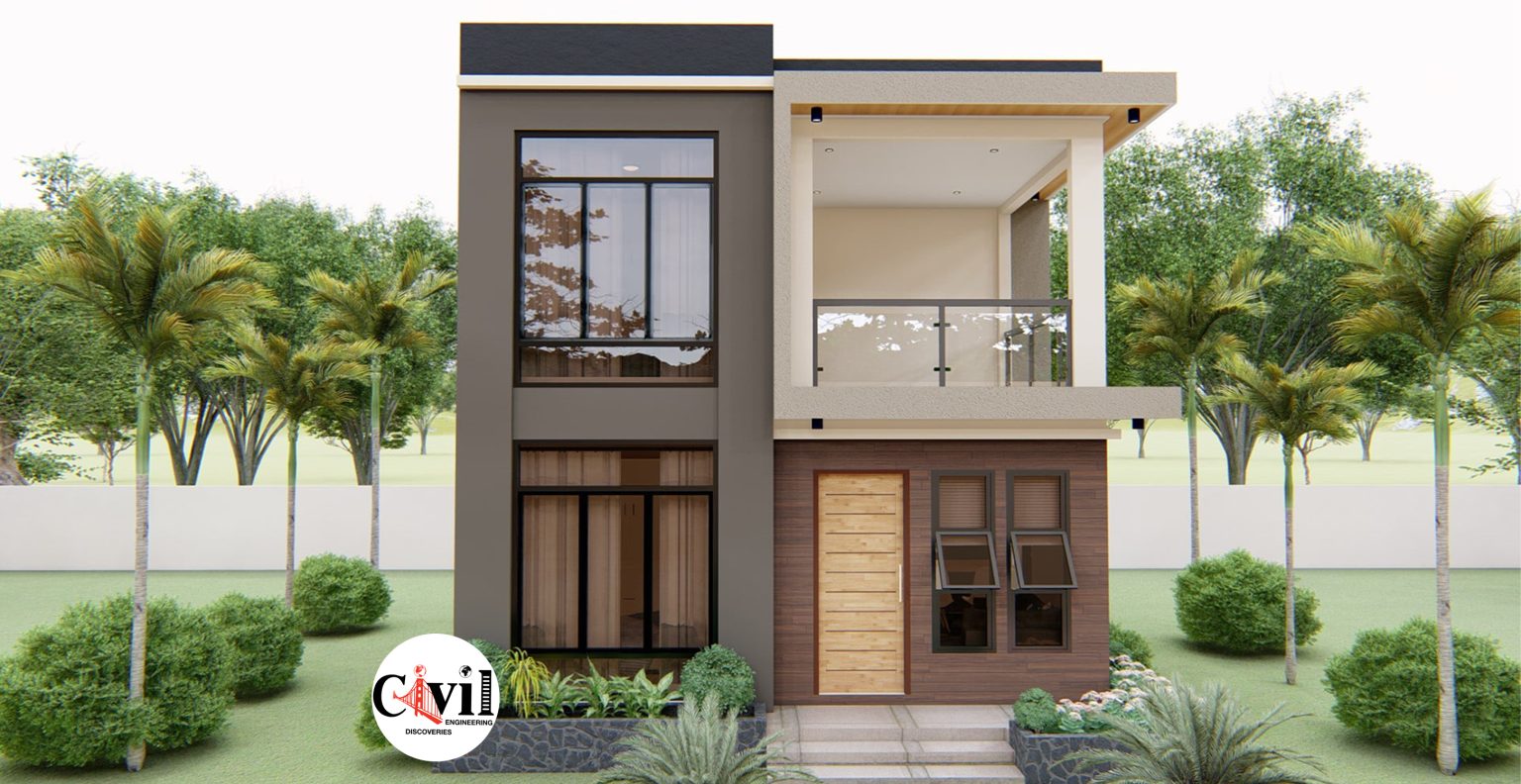 Small 2-Storey House Design 6.0m x 7.0m With 3 Bedrooms | Engineering