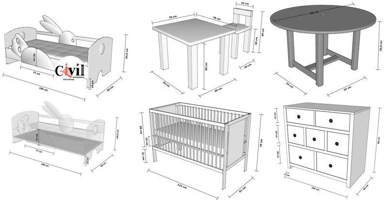 standard measurements of bedroom furniture