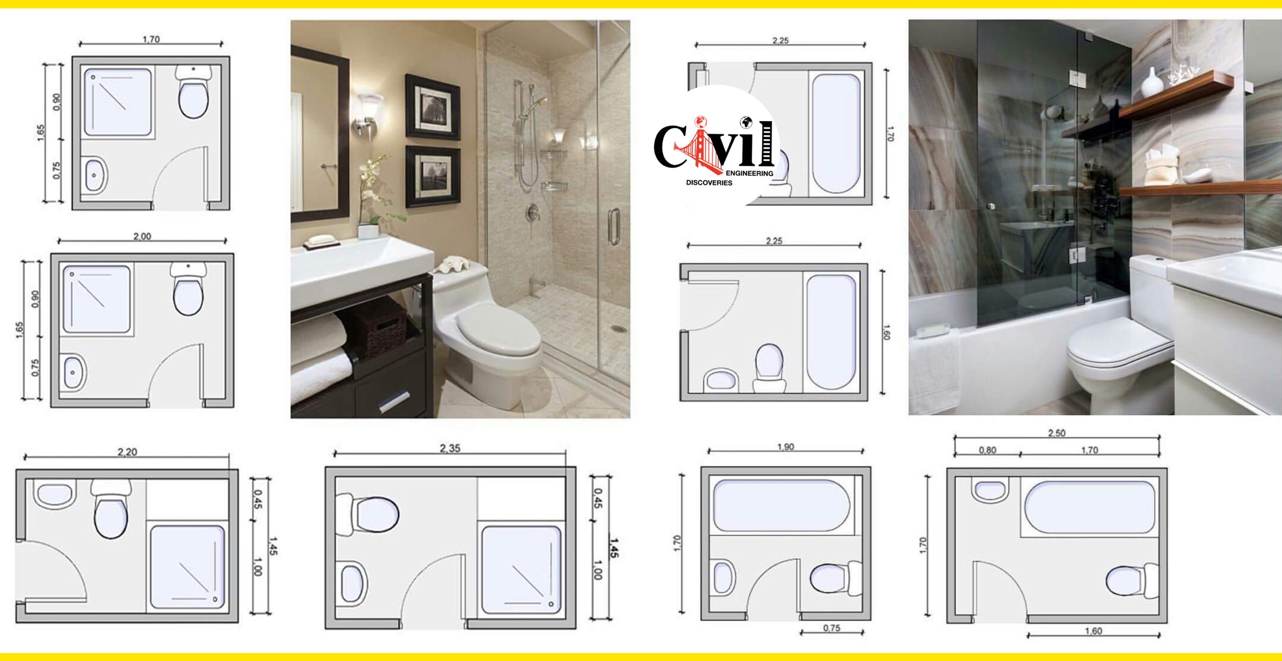 Standard Bathroom Layout Dimensions