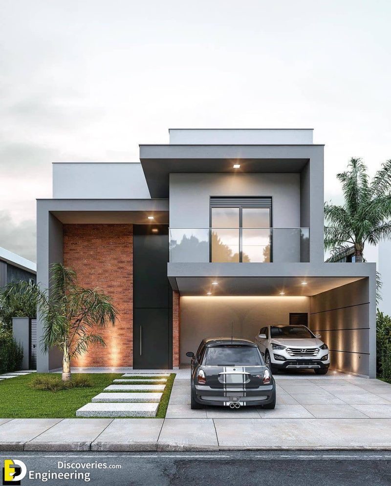 Top 51 Modern House Design Ideas With Perfect Garage Car For 2022   214239567 332811618337802 6577792353125605359 N 800x996 