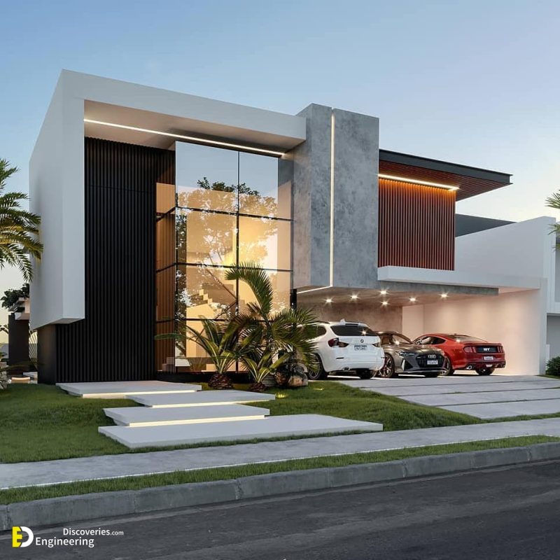 Top 51 Modern House Design Ideas With Perfect Garage Car For 2022 3E4   216897915 332831981669099 1434850412972794969 N 800x800 