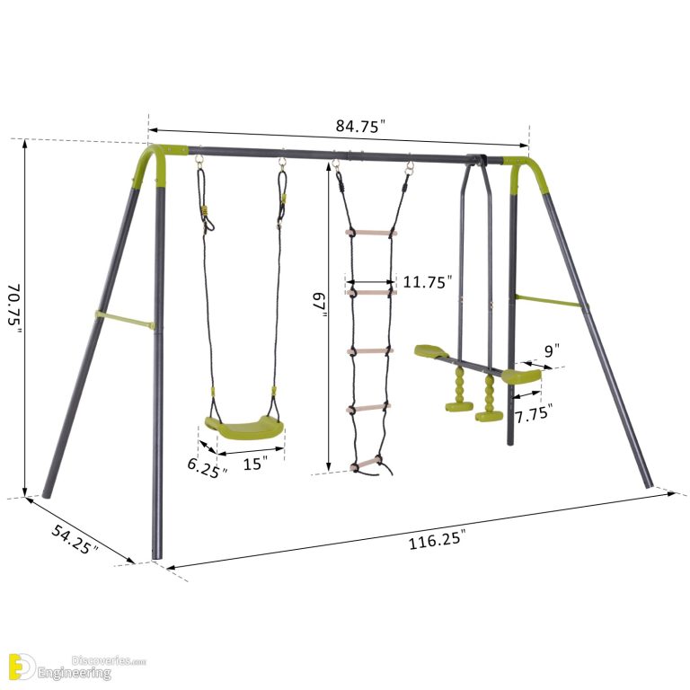 Standard kids Outdoor Play Equipment Dimensions Engineering Discoveries