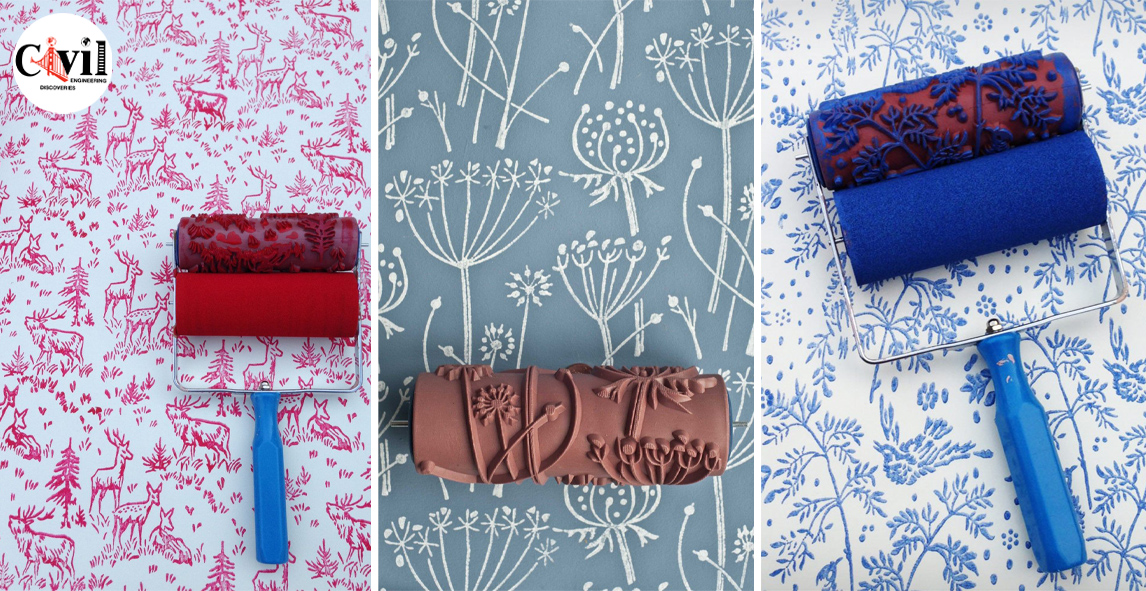 Stunning Decorative Paint Rollers To Create Elegant Wall Design