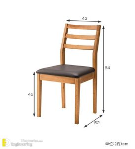 Standard Chair Dimensions (All Types And With Drawings) | Engineering ...