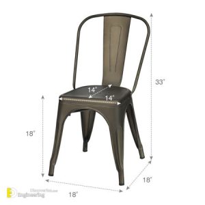 Standard Chair Dimensions (All Types And With Drawings) | Engineering ...