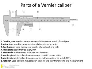 Vernier Caliper Types, Parts, And Working Principle | Engineering ...