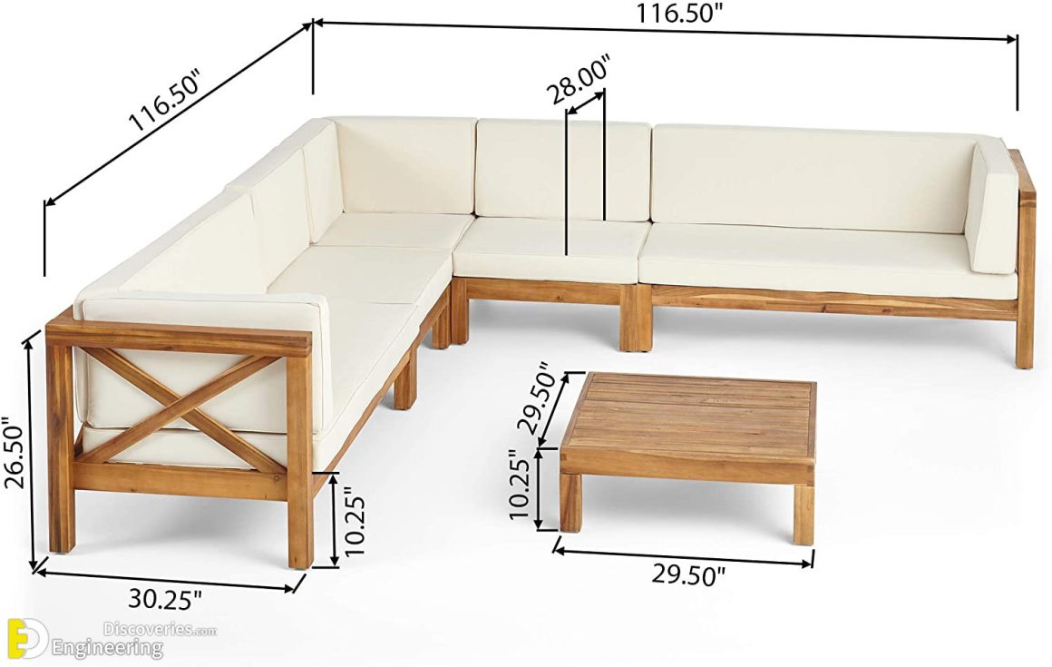 Standard Sofa Dimensions for 2, 3, 4, And 5 Person (Charts & Diagrams