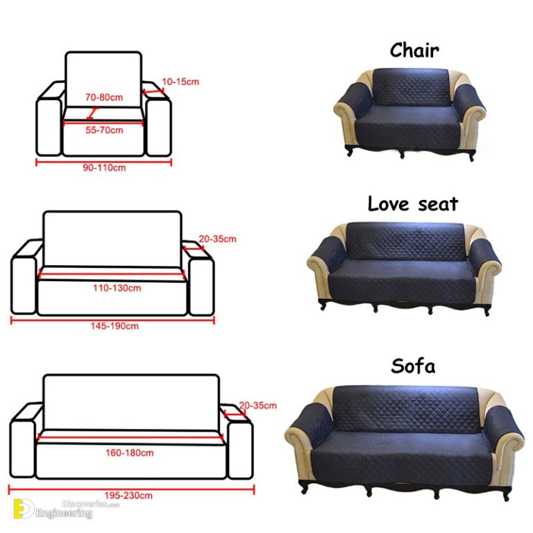 Standard Sofa Dimensions for 2, 3, 4, And 5 Person (Charts & Diagrams