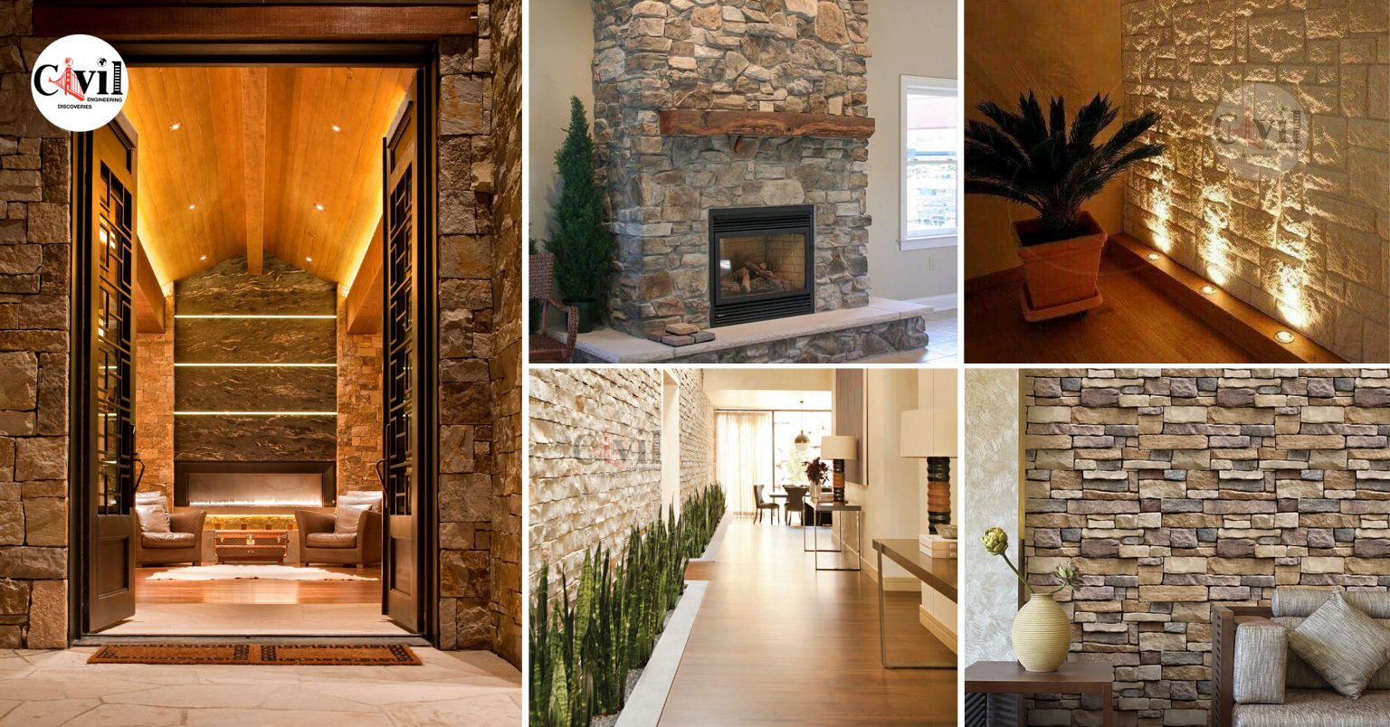 31+ Stunning Decorative Stone Wall Interior Ideas | Engineering Discoveries