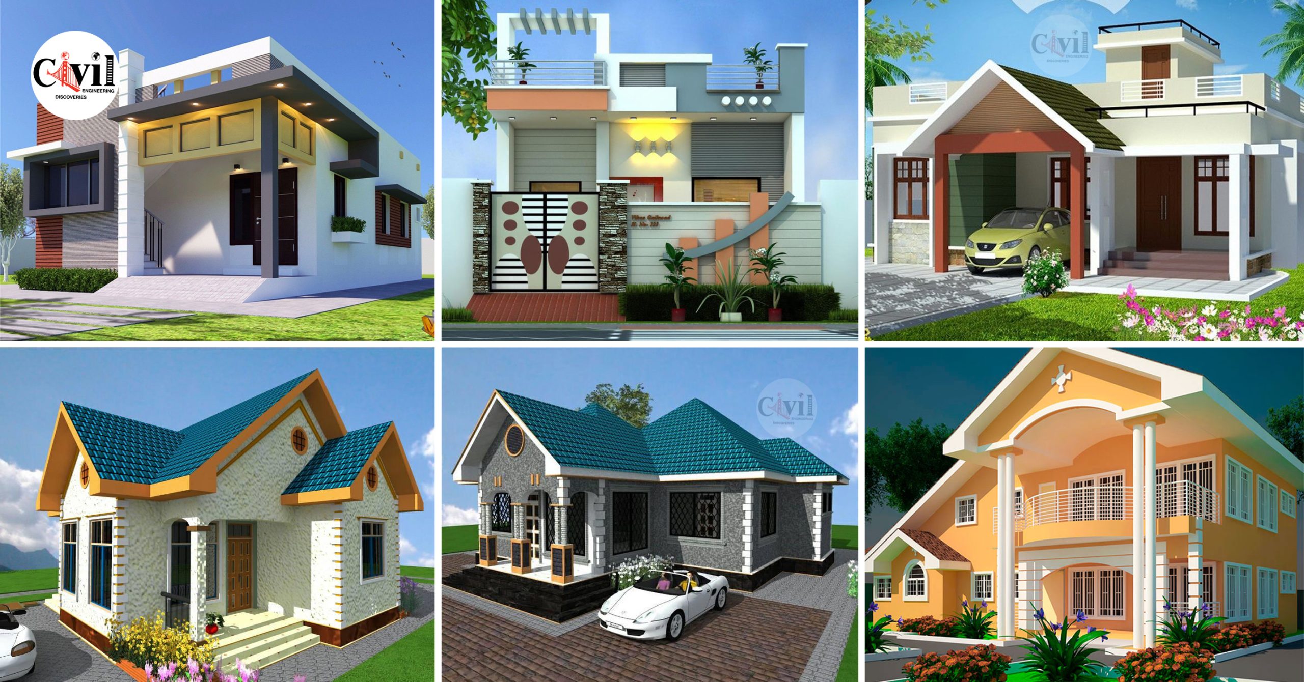 Modern Small Bungalow Elevation Designs