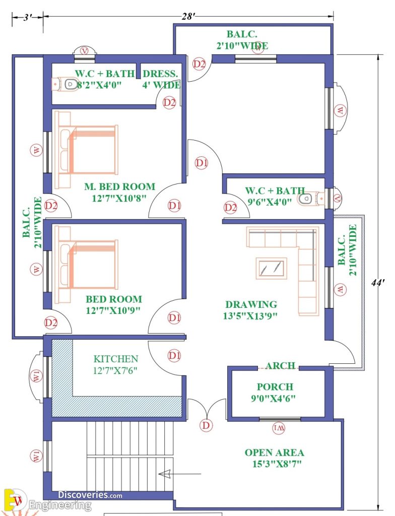 Different Types Of House Plans In 2D | Engineering Discoveries