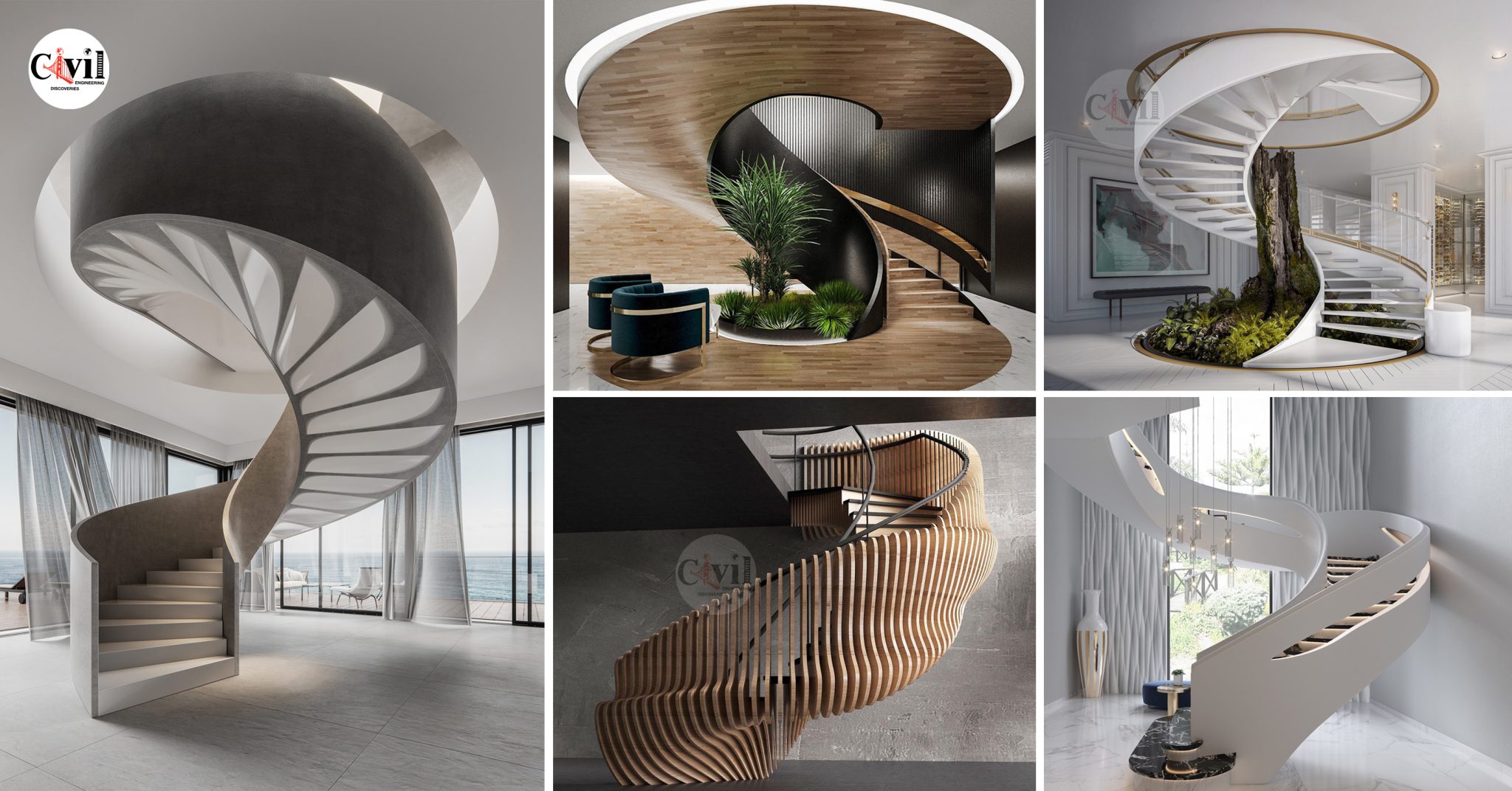 Elegant Spiral Staircase Designs That Build A Unique Twist ...