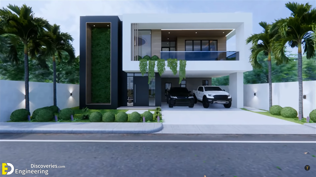 408 Sqm 2-Storey Modern House Design 12m x 17m With 6 Bedrooms ...