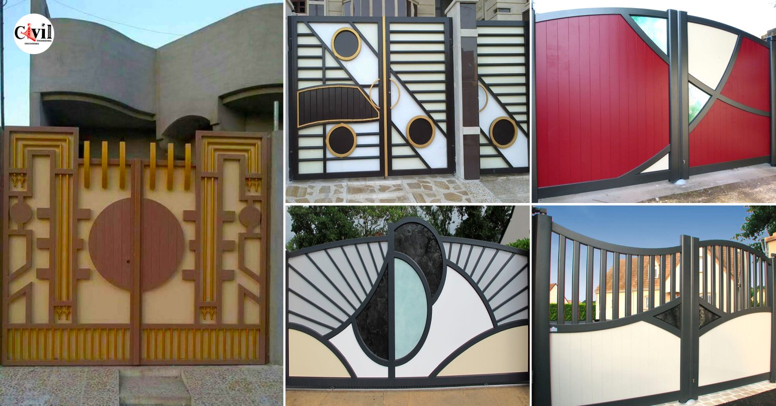 35+ Modern Main Gates Made Of Metal With An Upscale Design ...