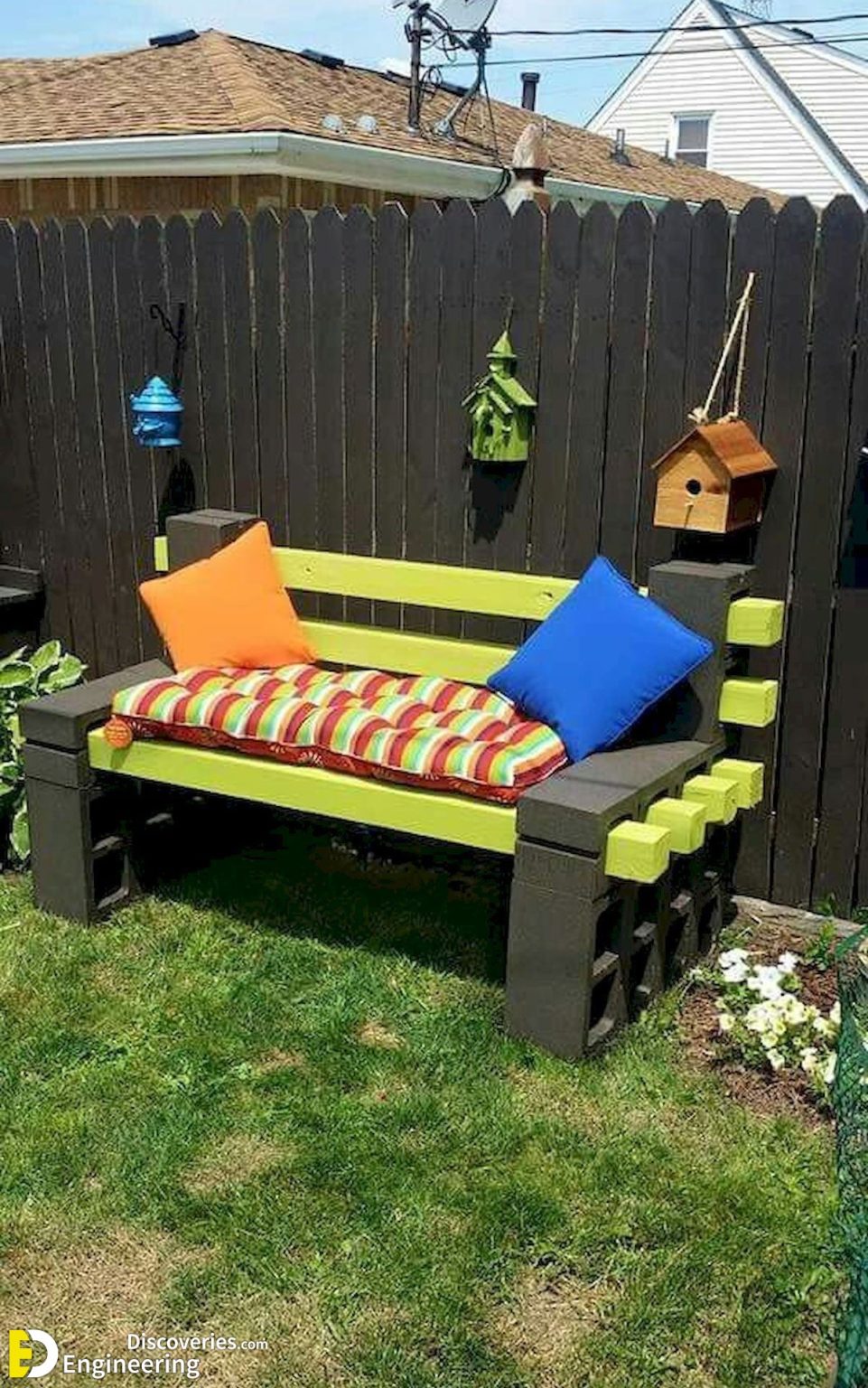 32+ Creative Concrete Block Bench Ideas For Your Garden Engineering