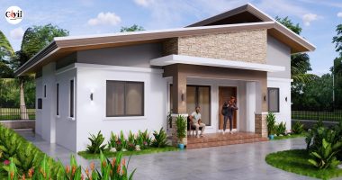 Brilliant House Design Plan 12.0m × 9.0m With 3 Bedrooms - Shed Roof ...