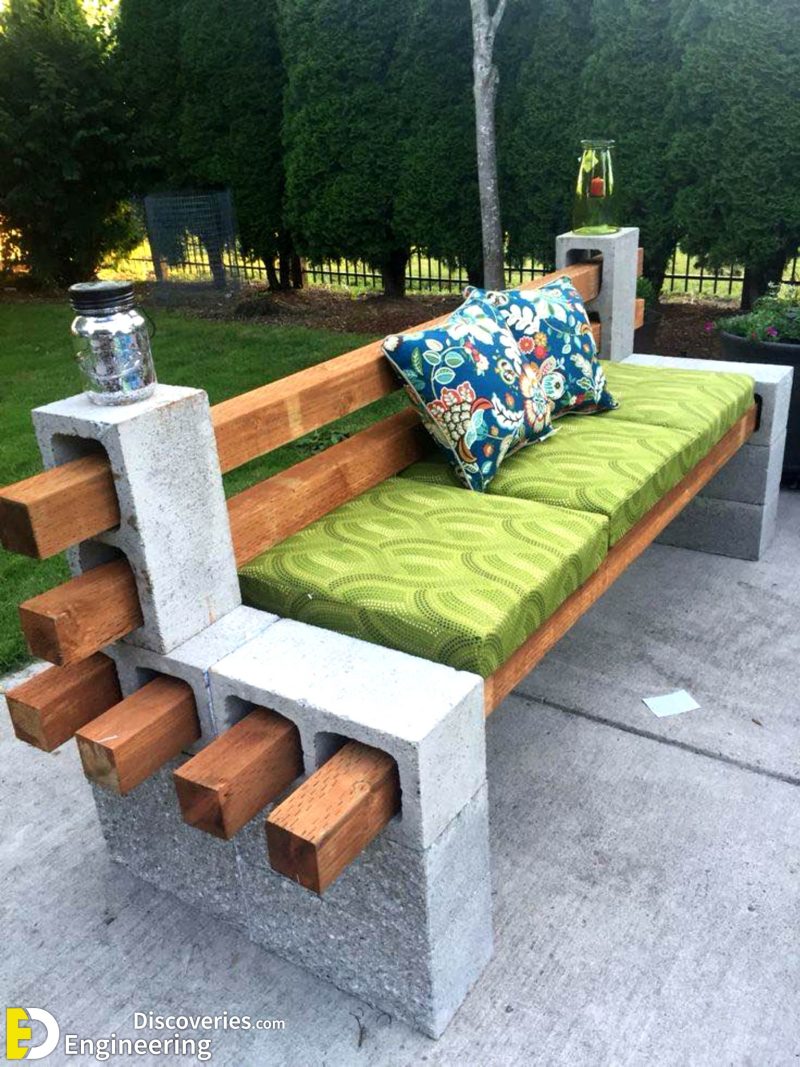 32+ Creative Concrete Block Bench Ideas For Your Garden Engineering