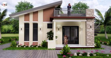 Stunning Simple House Design 8.0m×9.0m With3 Bedroom | Engineering ...