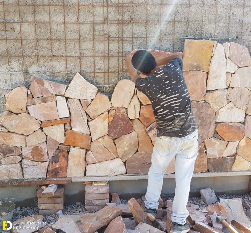 How To Install Natural Stone DIY Stone Facing Engineering Discoveries