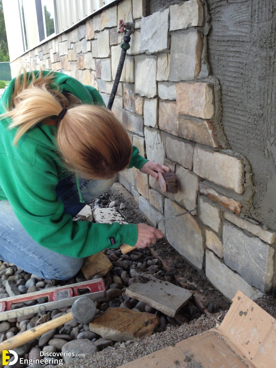 How To Install Natural Stone Over A Wall Engineering Discoveries