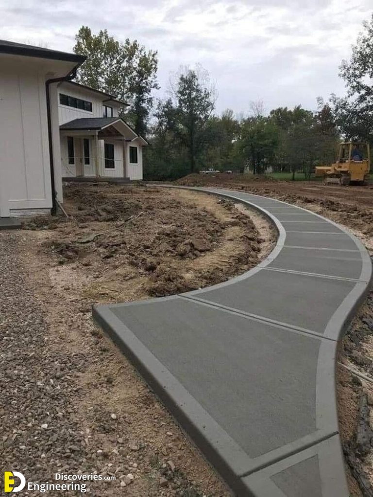 29+ Easy DIY Concrete Walkway Ideas For Your Yard! Engineering