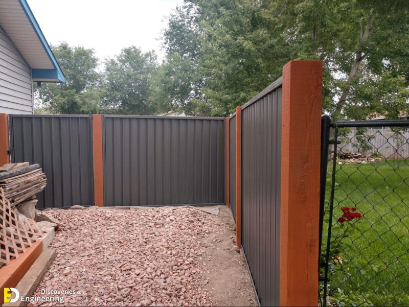 35 Most Attractive Corrugated Metal Fence Ideas For Your Home