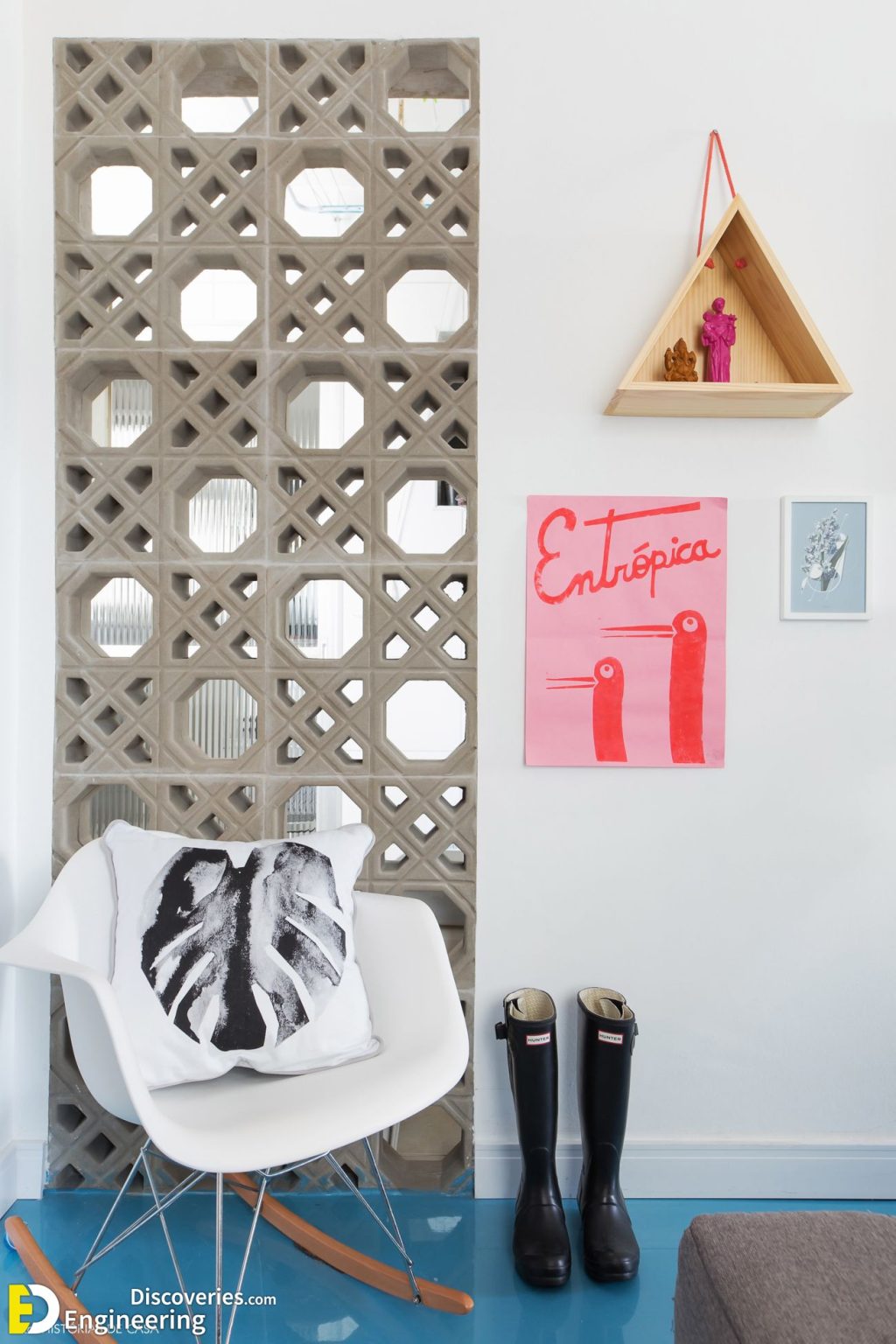 32+ Stunning Room Divider Ideas With "Breeze Block" for Privacy And