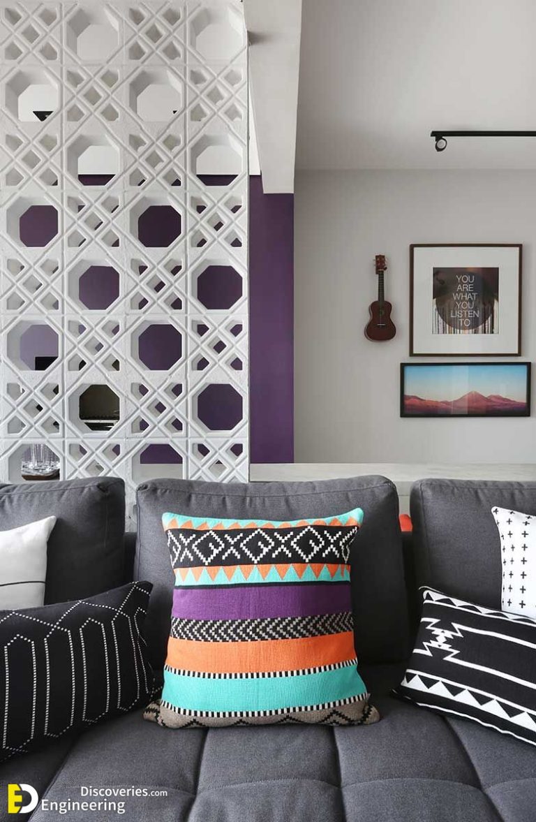 32+ Stunning Room Divider Ideas With "Breeze Block" for Privacy And
