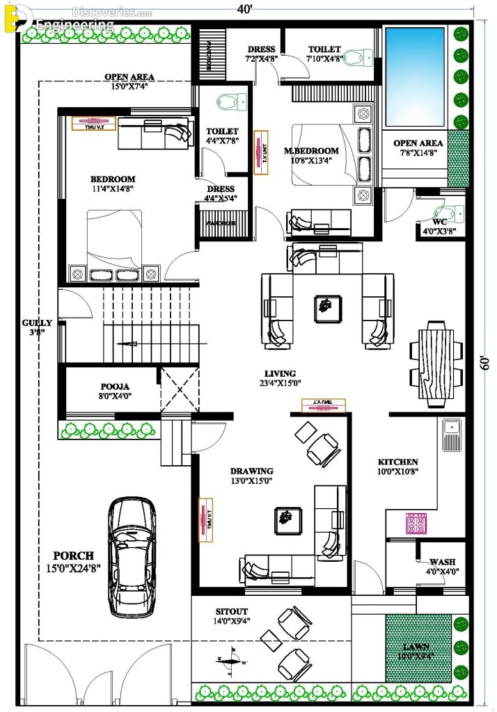 34+ Stunning 2D House Plans for A Variety Of Locations! | Engineering ...