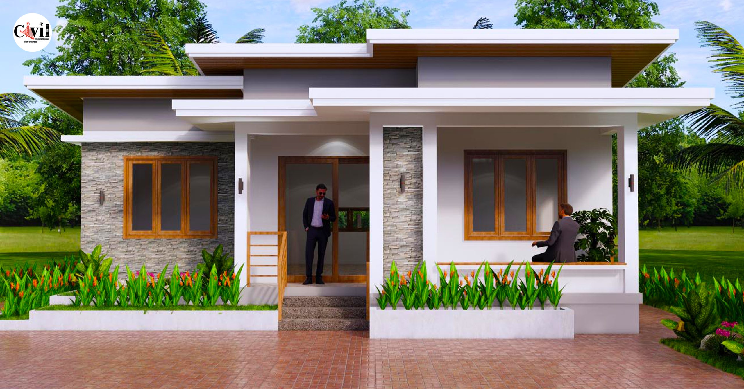 Modern Small House Design Plans 9 0m X 9 0m With 3 Bedroom Shed Roof Modern Small House Design Plans 9 0m X 9 0m With 3 Bedroom Shed Roof
