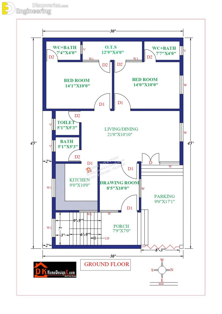 34+ Stunning 2D House Plans for A Variety Of Locations! | Engineering ...