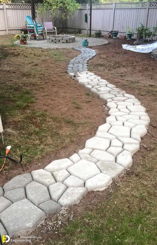 34 Easy Ideas To Make A Concrete Path In Your Driveway Or Garden