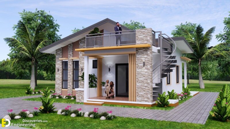 Small House Plan 8.0m ×11.0m With 3 Beds - Full Plans | Engineering ...