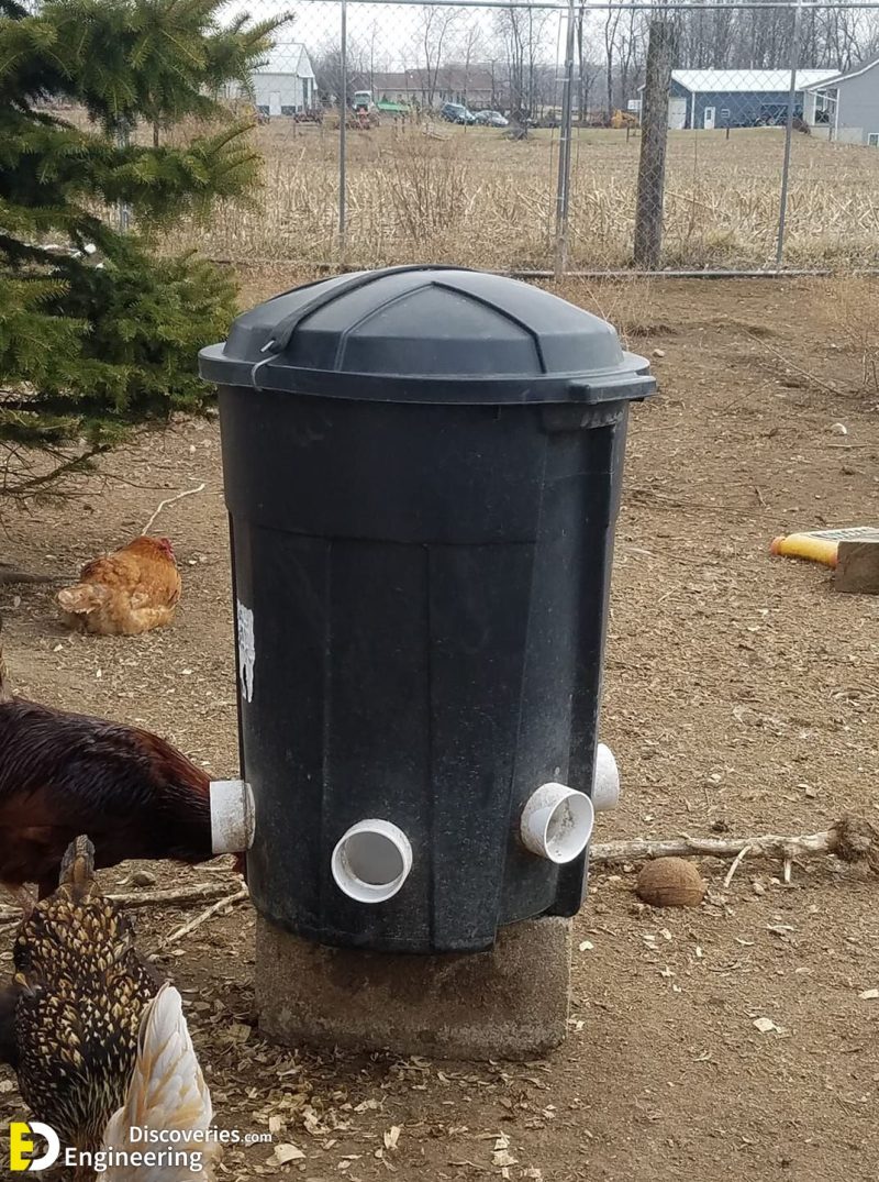 30 DIY Chicken Feeder Ideas You Can DIY This Weekend Engineering