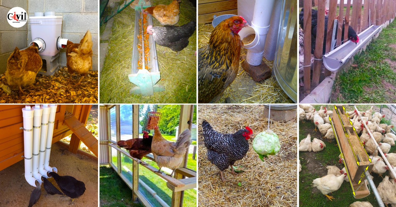 30 DIY Chicken Feeder Ideas You Can DIY This Weekend Engineering