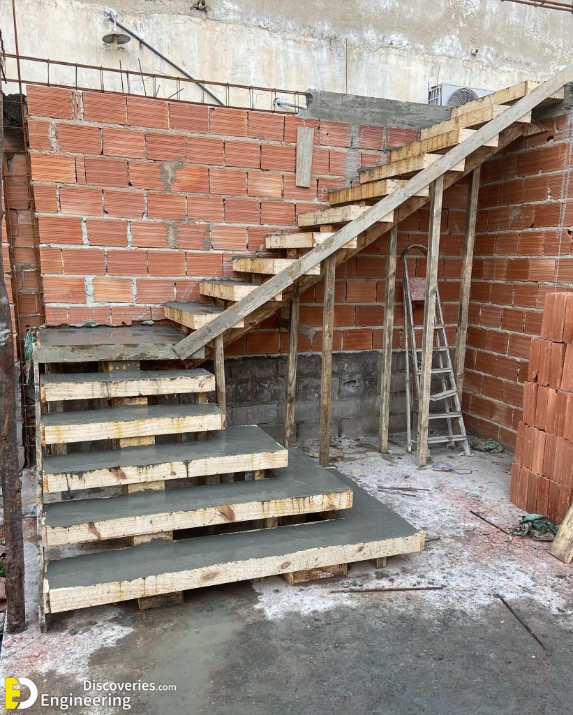 27+ Images RCC Concrete Stair Stringer Beams Under Construction ...