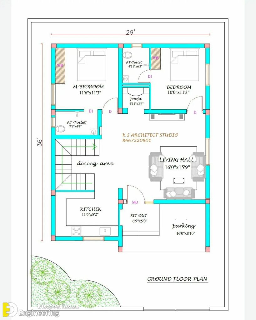 27+ Spectacular 2D House Plans For Different Locations! | Engineering ...