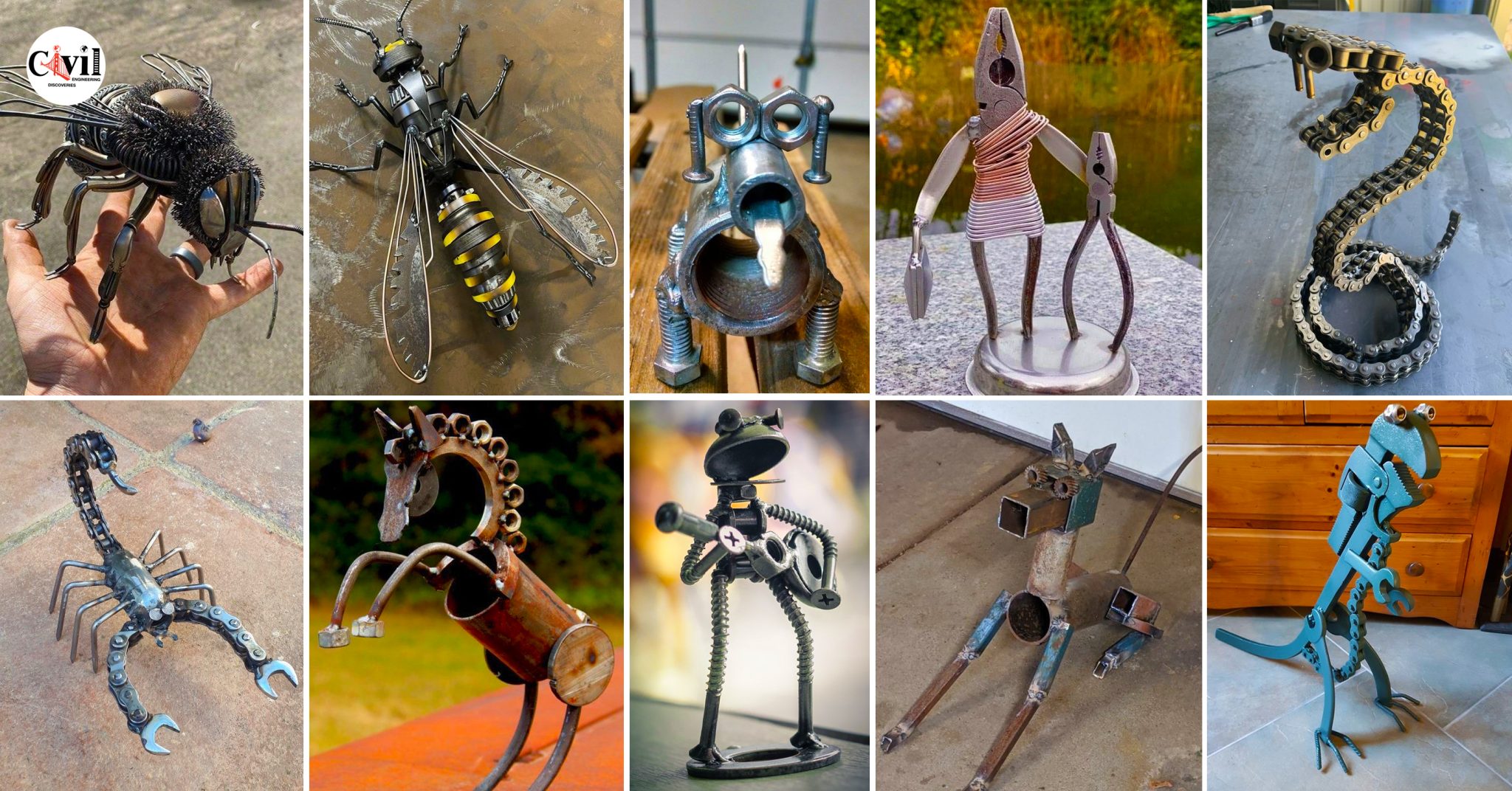60 Incredibly Beautiful Scrap Metal Sculptures And Their Artists