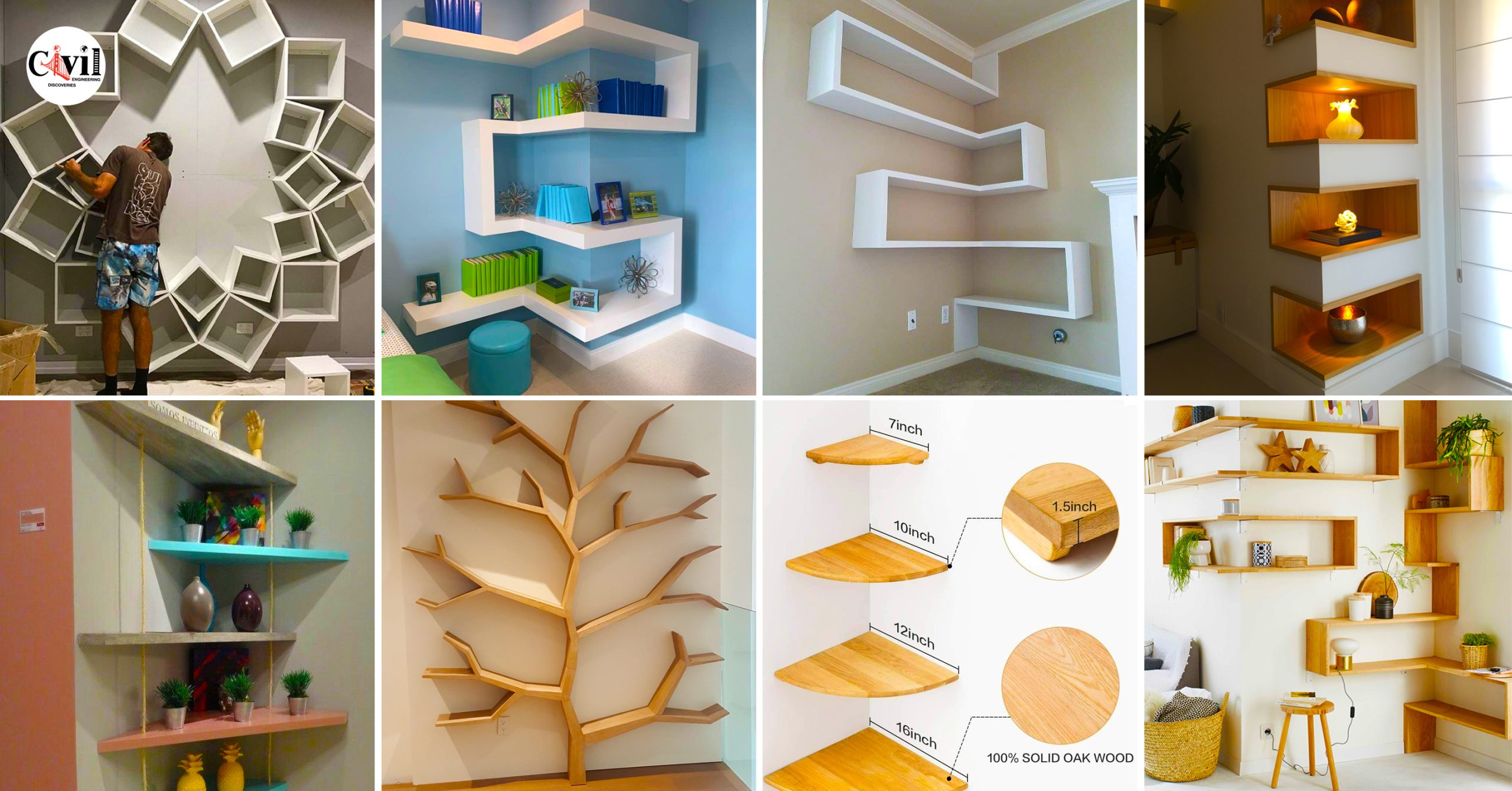 Brilliant Corner Shelf Designs That